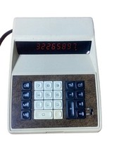 Vintage Corvus Electronic Calculator Model 307 with Amber Neon Display