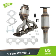 16681 Both Manifold and Rear Catalytic Converter w/ Gasket For Kia Soul 2012-19