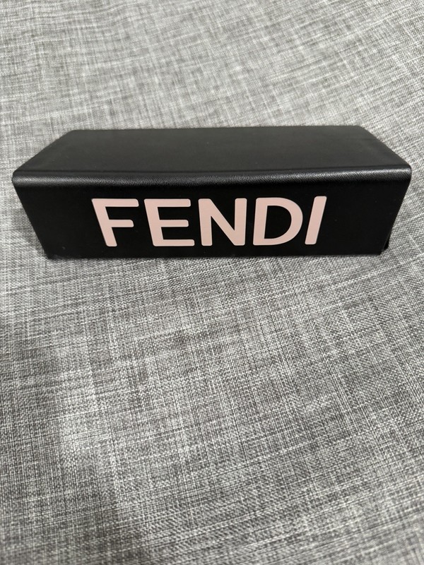 FENDI Original Eyeglasses Sunglasses Case Black Empty Shades Storage Magnet