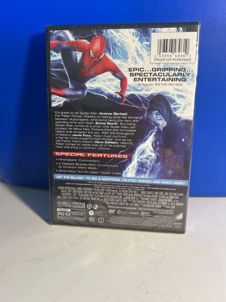 The Amazing Spider Man 2 (DVD + Digital Ultra) widescreen…...BRAND NEW & SEALED! - Image 2 of 2