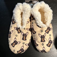 Comfies Slippers Non Slip Comfies Dog Design One Size Chihuahua Yellow 1258