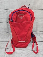 Osprey Moki -1.5 L- Kid's Bike Hydration Backpack- Color Ventana Red- Used-