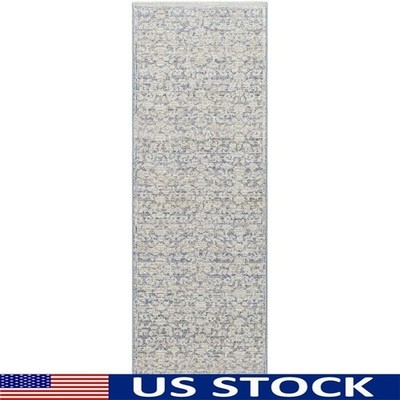 Floral Runner Rug Indoor Soft Polyester Medium Pile Fringed Durable Area Mat New