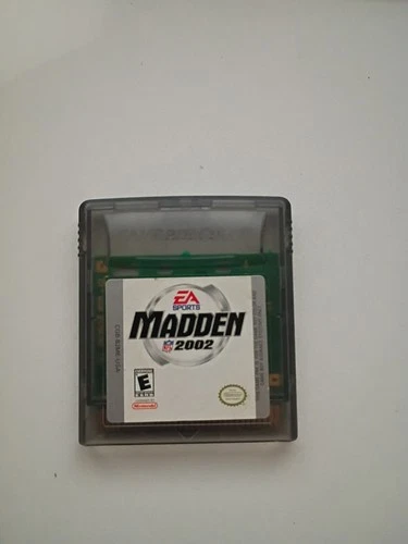 Madden 2002 Gameboy Color Cartridge Only Tested and Working