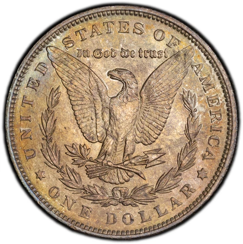 PCGS MS64 1889 Morgan Dollar Toned Toning Philadelphia