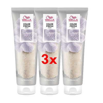 Wella Professionals Color Fresh Mask Pearl Blonde 150ml 3er Pack