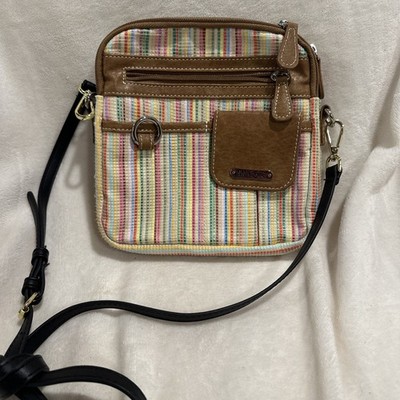 NWOT MultiSac straw multicolored crossbody bag