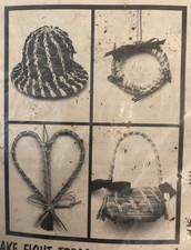 Vtg Rare Wildwoods Craft  Basket Kits Pine Needle Ornaments 1997 Kit