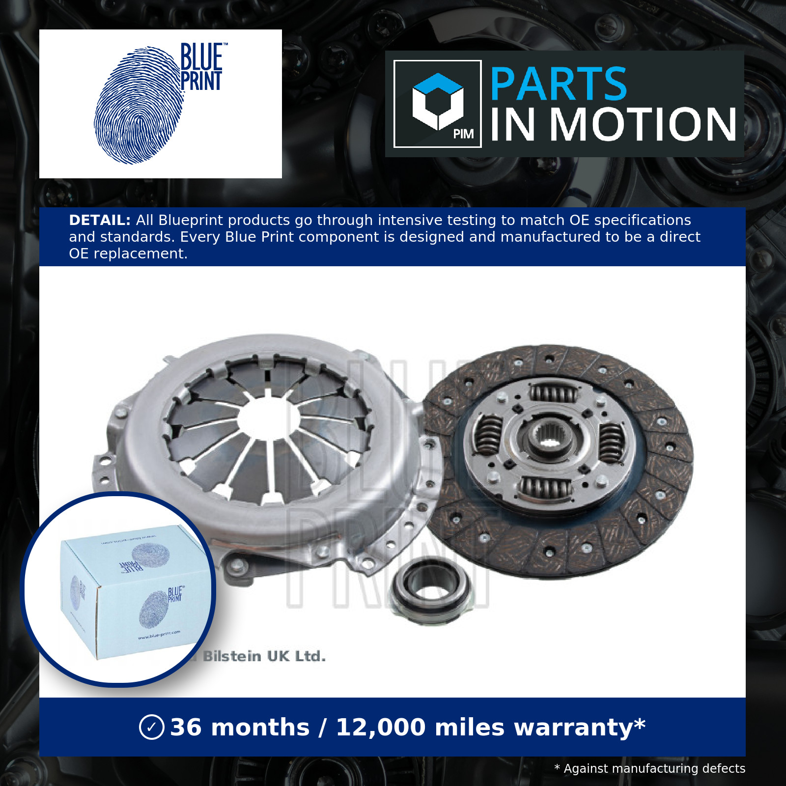 BLUE PRINT ADG030212 Clutch Kit With Release Bearing Replacement For Hyundai Kia - Image 15