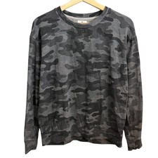 Sundry Womens Camo Lightweight Sweatshirt Gray Size 0 Streetwear Fall