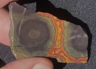 COSMIC MORGAN HILL POPPY JASPER BRIGHT STRANGE SLAB TRIM 8.4 GRAMS 42.3 CARATS — photo 7