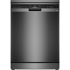 Siemens Dishwasher Black Steel SN25EC13CE iQ500 Freestanding A Graded (B-60313)