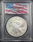 2001 ASE $1 1OZ Silver PCGS GEM UNC WTC Ground Zero Recovery 9-11-01 Ships Free!