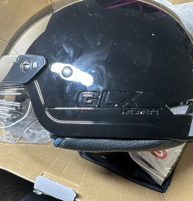 GLX M14 Cruiser Scooter Motorcycle Half Helmet Tinted