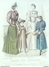 J.Demoiselles 1892 Fashion Engraving # 4914 (Old Fashion Flat)