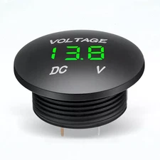 Mini Digital Voltmeter Gauge Volt Voltage Panel Meter 5-48VDC Volts Green