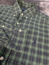 Polo Ralph Lauren MENS XL Classic Fit Long Sleeve Button Down Shirt Tartan VTG