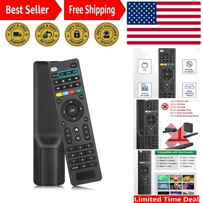 Versatile Universal TV Remote - Control Up to 3 Devices, Compact & User-Friendly