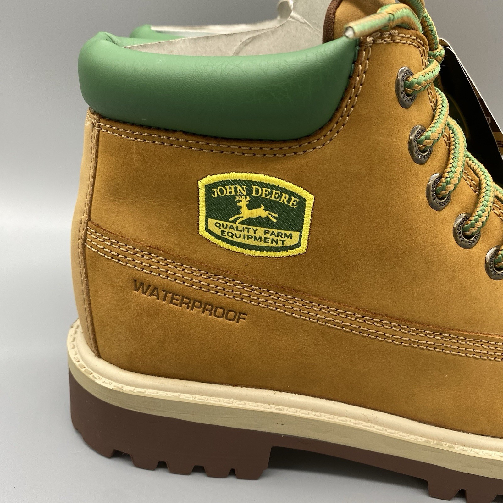 Men's Brown John Deere Skechers Waterproof Boots with Memory Foam image 3
