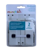 Munchkin Xtraguard Dual Action Multi Use Latch 2 Pack for Baby Safety