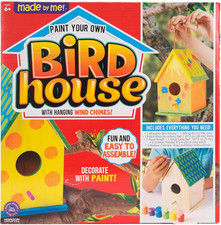 Build  Paint Your Own Wooden Bird House Horizon Group USA, DIY Birdhouse Mak...