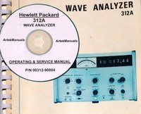 Hp Hewlett Packard 312a Wave Analyzer, Manual, Ops, Service And Schematics Hp Hewlett Packard 312a Wave Analyzer, Manual, Ops, Service And Schematics