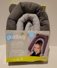 On The Goldbug 2-in-1 Infant Head Support Help Keep Baby Cozy