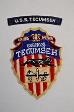 Vintage USS Tecumseh SSBN628 Navy Memorabilia Submarine Original Patch