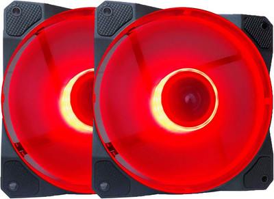 CO212L-RD Cosmos 120Mm Red LED Ultra Silent Case Fan W/ 16 Leds & Anti-Vibration