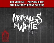 Motionless In White Logo Decal for Car Sticker for Laptop Yeti Window Metal