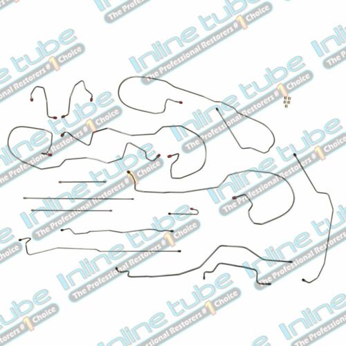 2003-04 Silverado Sierra 1500 4Wd Complete Brake Line Kit Stainless Steel - Picture 1 of 9