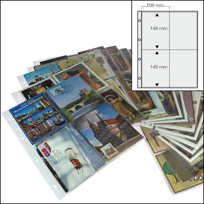 100 A4 FOTOHÜLLEN POSTKARTENHÜLLEN 4 Taschen 10x15 cm SAFE 5471