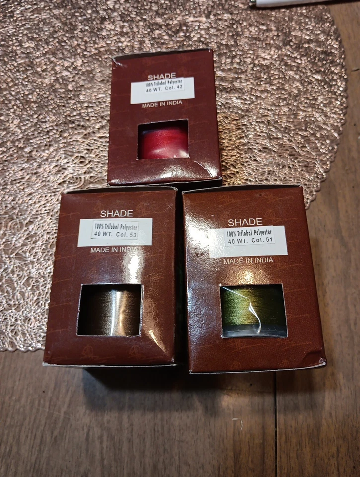 Oasis Embroidery Thread 50 Grams 2000 Yards Multicolored Lot Of 10 New In Box - Image 2 of 4