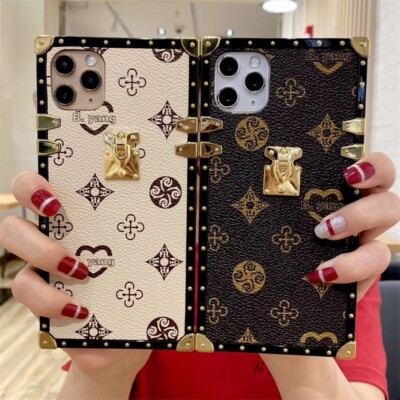 For Samsung S21 S20 S10 S9 Note20 10 9 Luxury Vintage Leather Phone Case