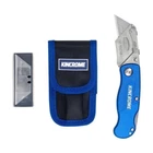 Kincrome 150mm Folding Lock Back Utility Knife - Included Pouch & 10 SK5 Blades