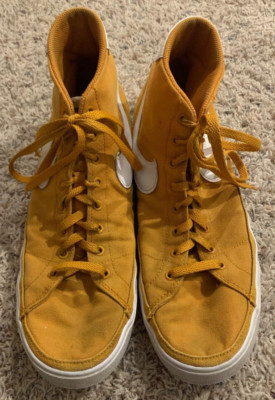 Nike Court Legacy Canvas Mid Light Curry/Team Orange Shoes Mens Size 13