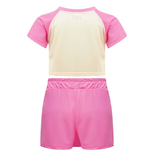 Girls Boys Clothes Tennis Set Stylish Outfit Casual Shorts Elastic Waistband - Picture 15 of 25