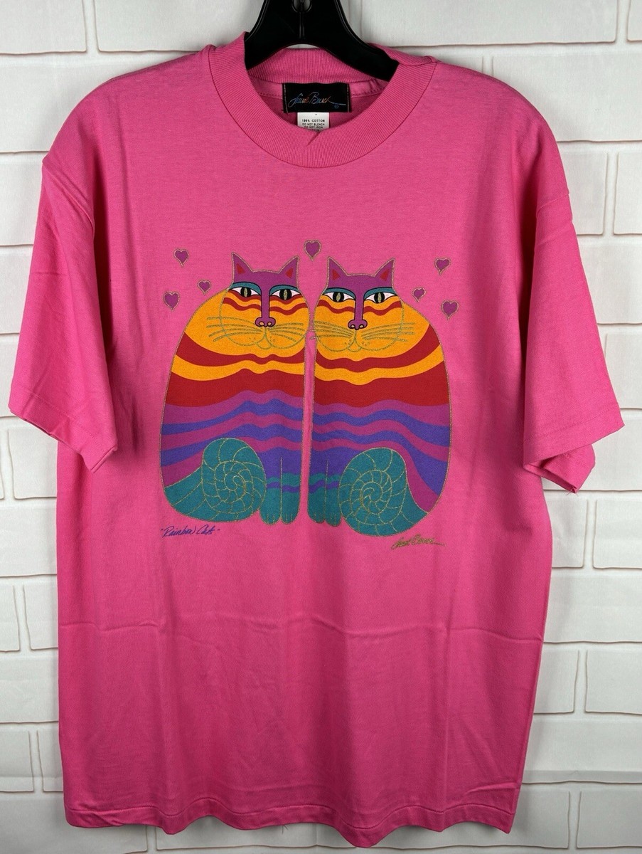 Laurel Burch Cat T Shirts VTG 90s Laurel Burch Cat Lovers