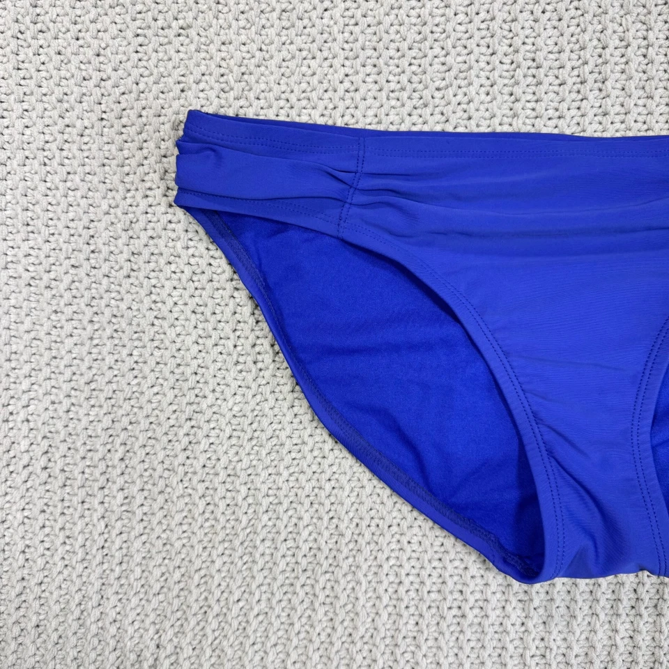 Parte inferior de bikini Converse Y2K talla grande descarado azul real traje de baño acanalado ropa de resort Foto 3 de 4