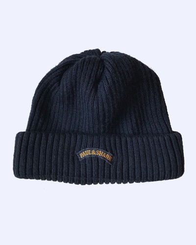PAUL \u0026 SHARK Navy Blue Beanie Hat | eBay