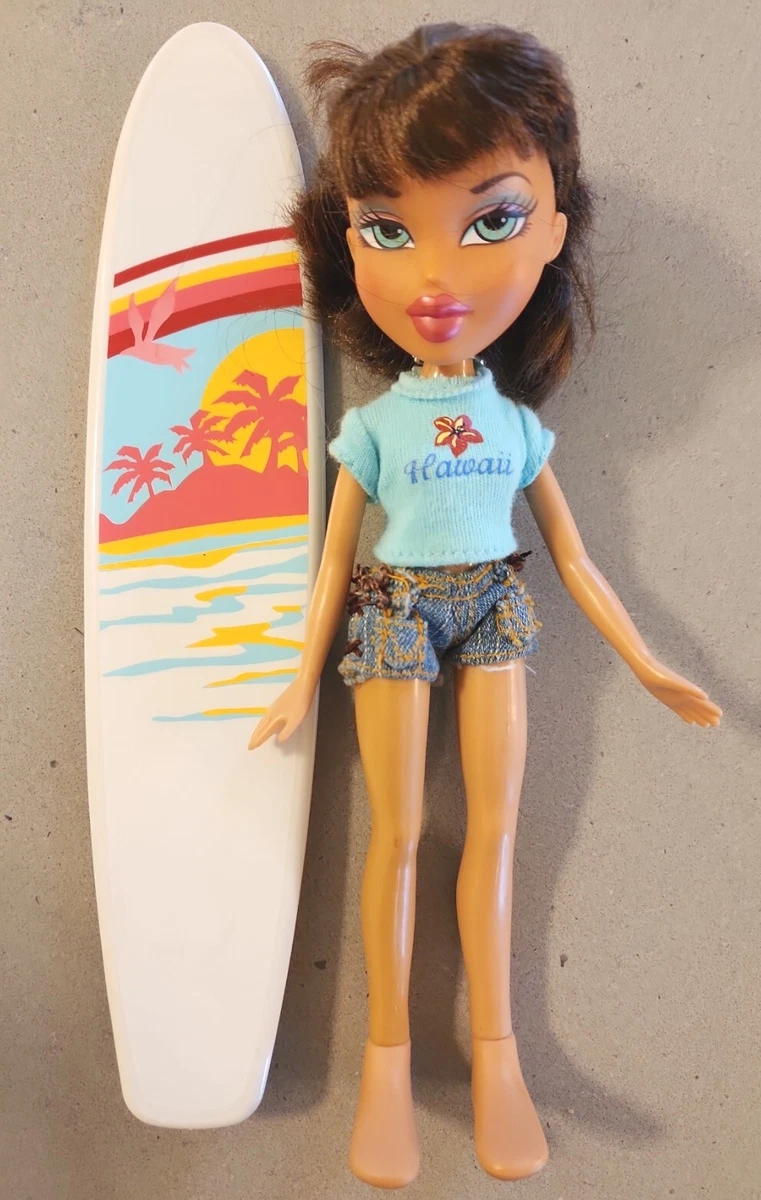 2004 Bratz Sun Kissed Summer DANA Doll Surf board Swim Hawaii Vtg