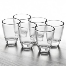6/12 Small Shot Glasses Tumblers 45ml Vodka Liquor Whiskey Pub Party Glassware