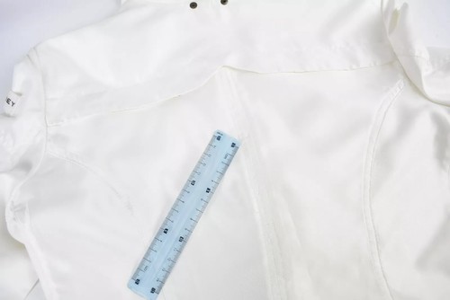 PEUTEREY Pearl Jacket Women's MEDIUM Thin White Blazer Look - Picture 9 of 9