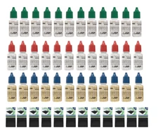 72 Bottles 14K 18K 22K 24K Gold Testing Solution Gold Testing Acids & 12 Stones