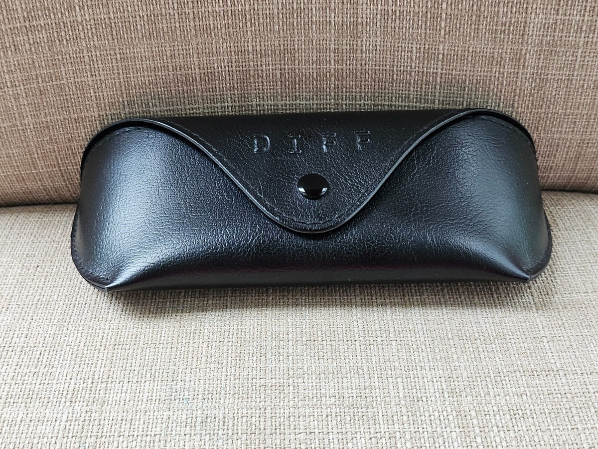 Diff Eyewear Sunglasses Case Black Semi Hard Case for 