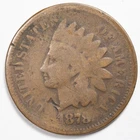 1878 Indian Head Penny Cent Good (G) Details
