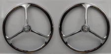 3 FIN TRI BAR  HEADLIGHT COVER  7 INCH  1 PAIR FOR CARS AND TRUCKS