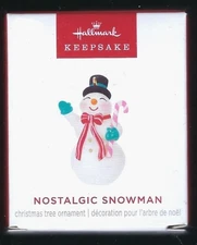 2024 Hallmark Mini Nostalgic Snowman Keepsake Ornament