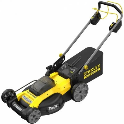 Stanley Akku Rasenmäher inkl. 2x V20 Akku4AH-Rasenmäher 49,5cm Radantrieb 800qm