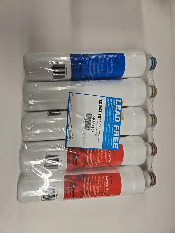 Premier 2 Red Sediment Filter, 2 Yellow Pre Carbon Filter And 1 Blue Post Carbon - Image 2 of 4